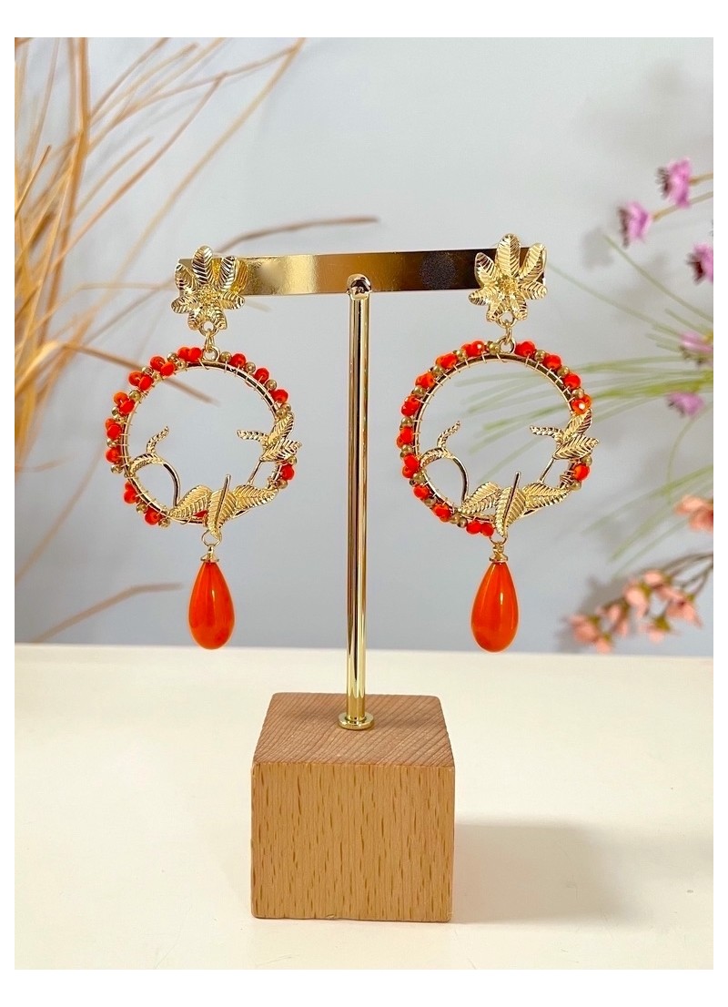 Pendientes naranjas Hope