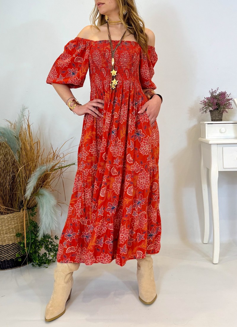 Vestido Keira rojo Trilce