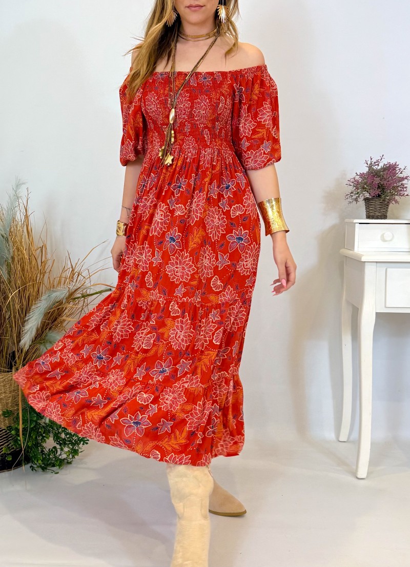 Vestido Keira rojo Trilce