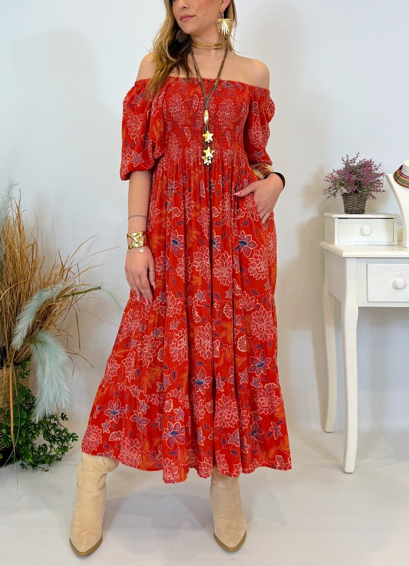 Vestido Keira rojo Trilce