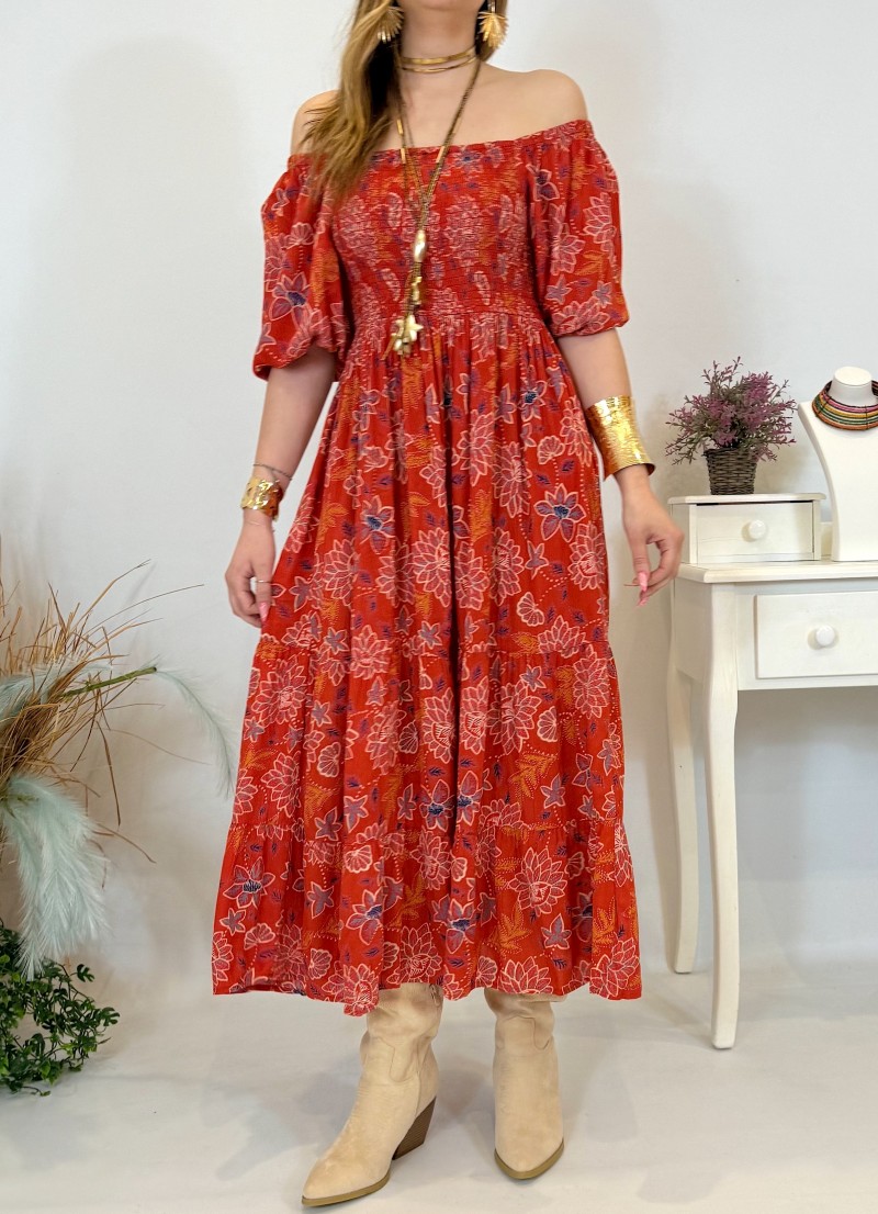 Vestido Keira rojo Trilce