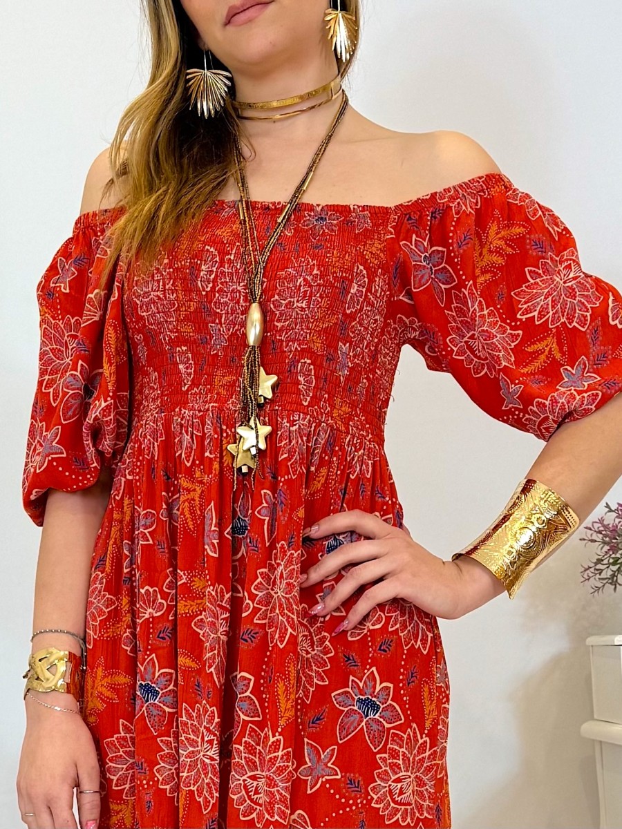 Vestido Keira rojo Trilce