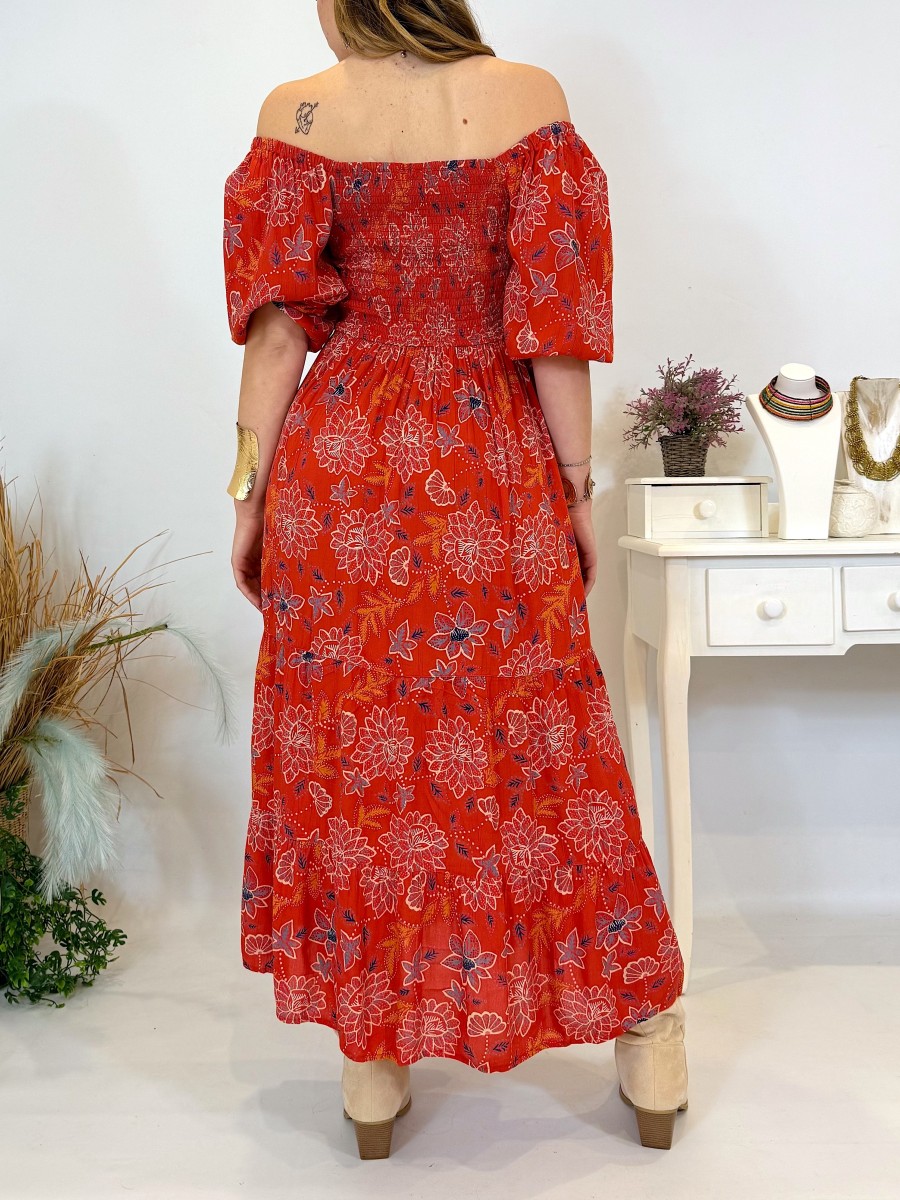 Vestido Keira rojo Trilce