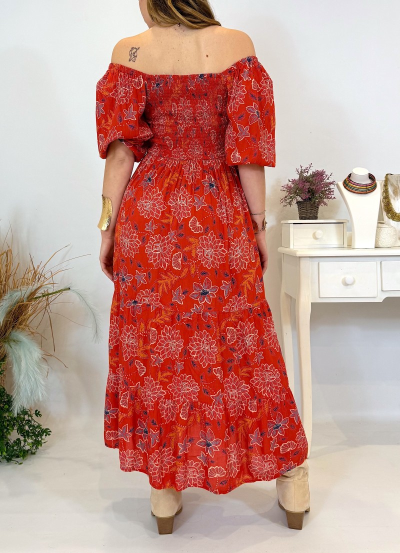 Vestido Keira rojo Trilce