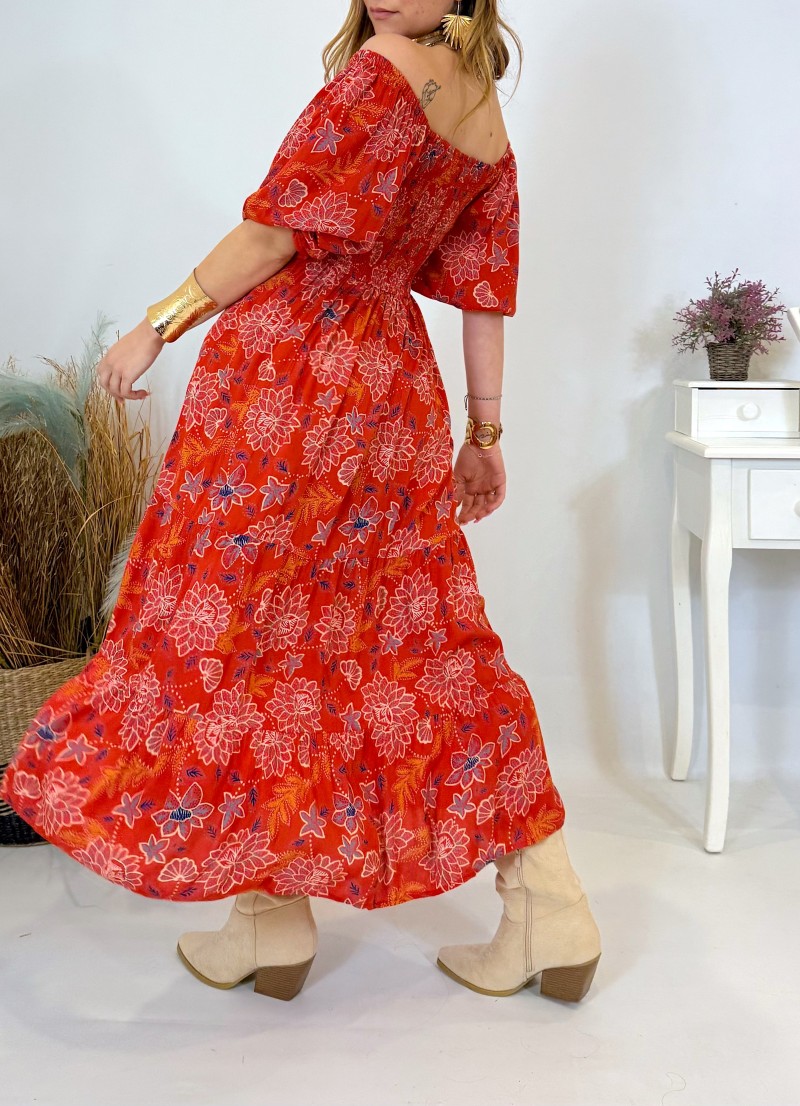 Vestido Keira rojo Trilce