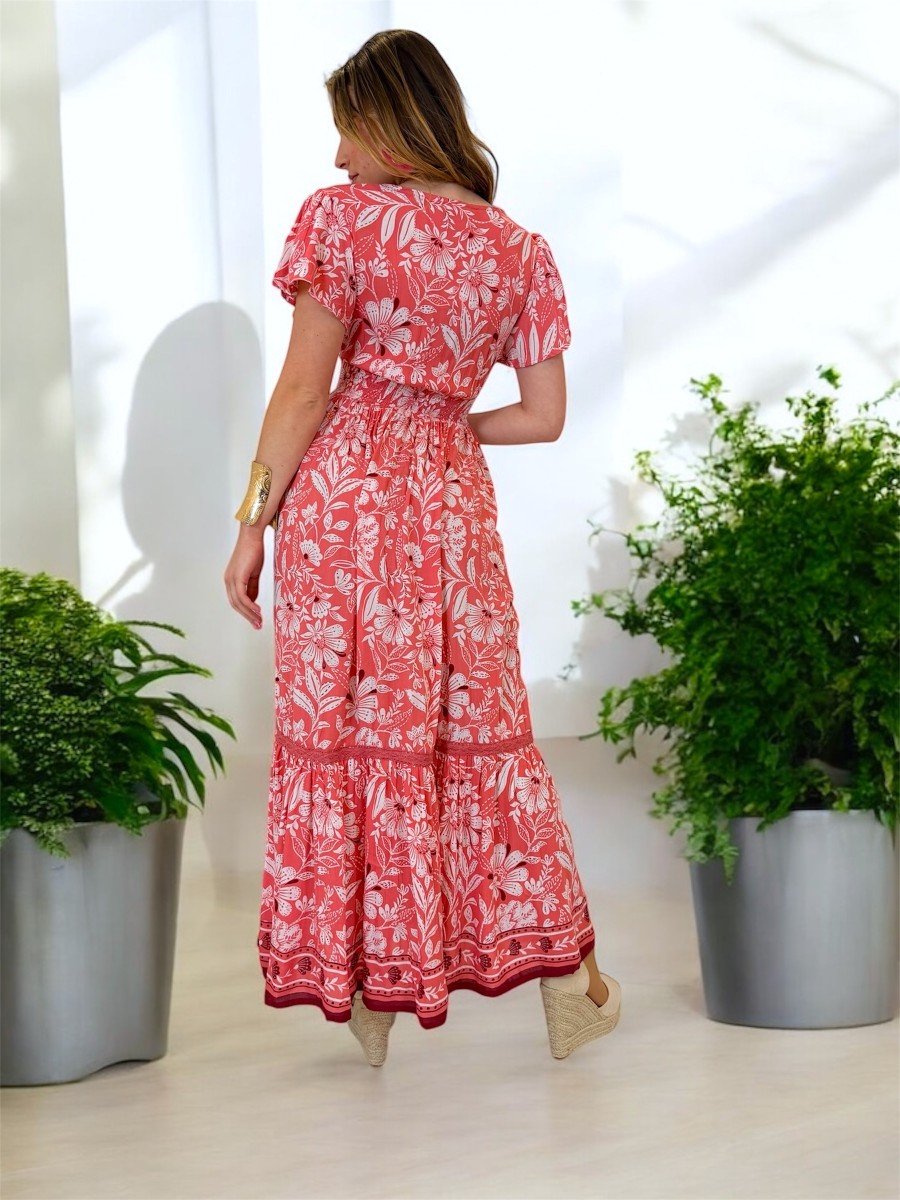 Vestido Azalea rosa Trilce