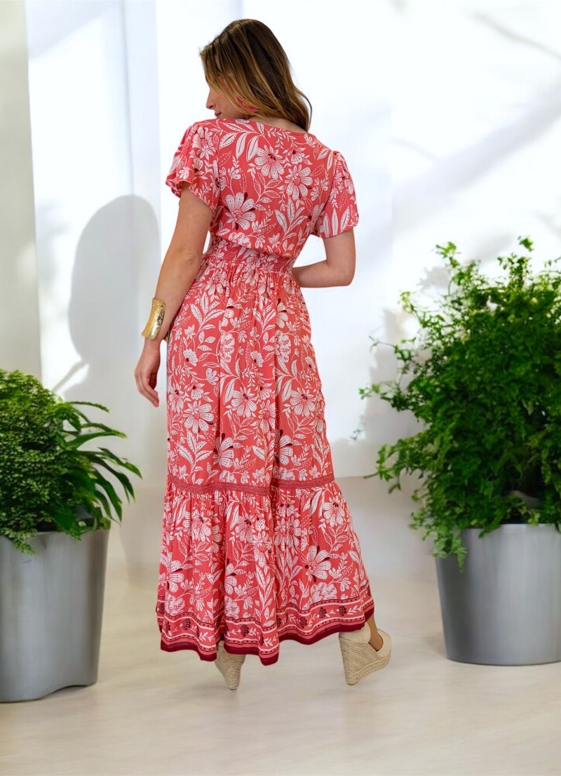 Vestido Azalea rosa Trilce
