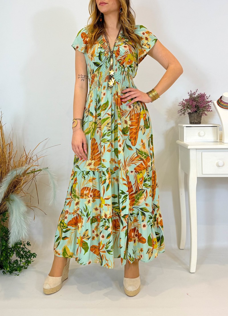 Vestido Suzane verde Trilce