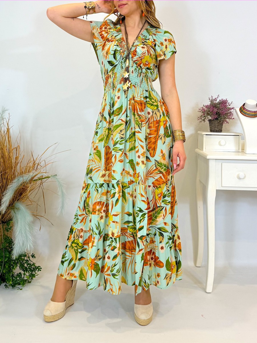 Vestido Suzane verde Trilce