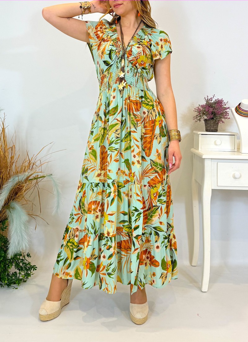 Vestido Suzane verde Trilce