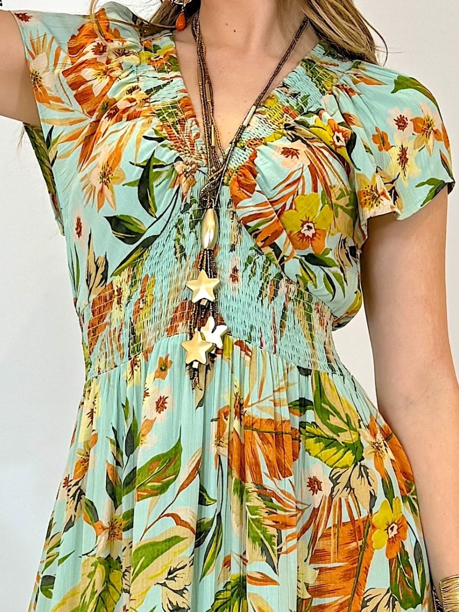 Vestido Suzane verde Trilce
