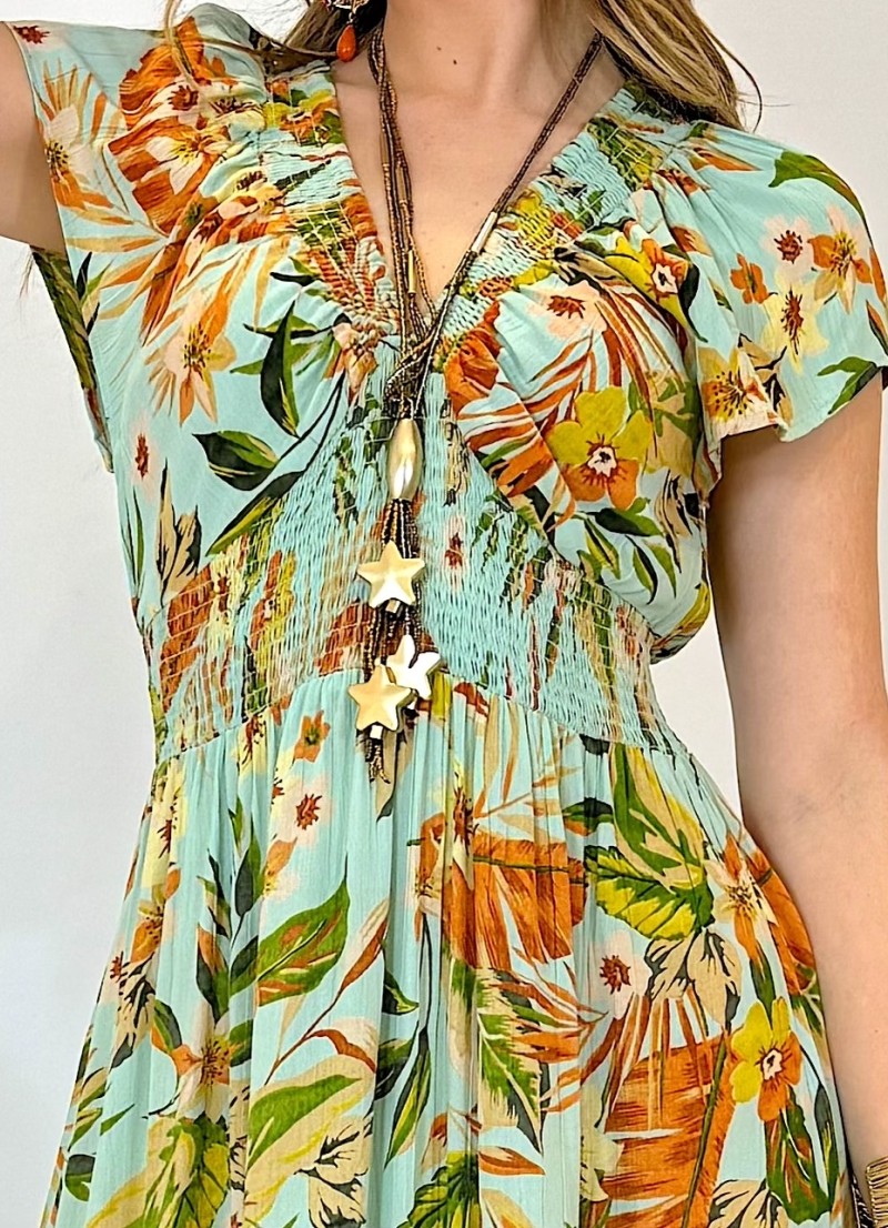 Vestido Suzane verde Trilce