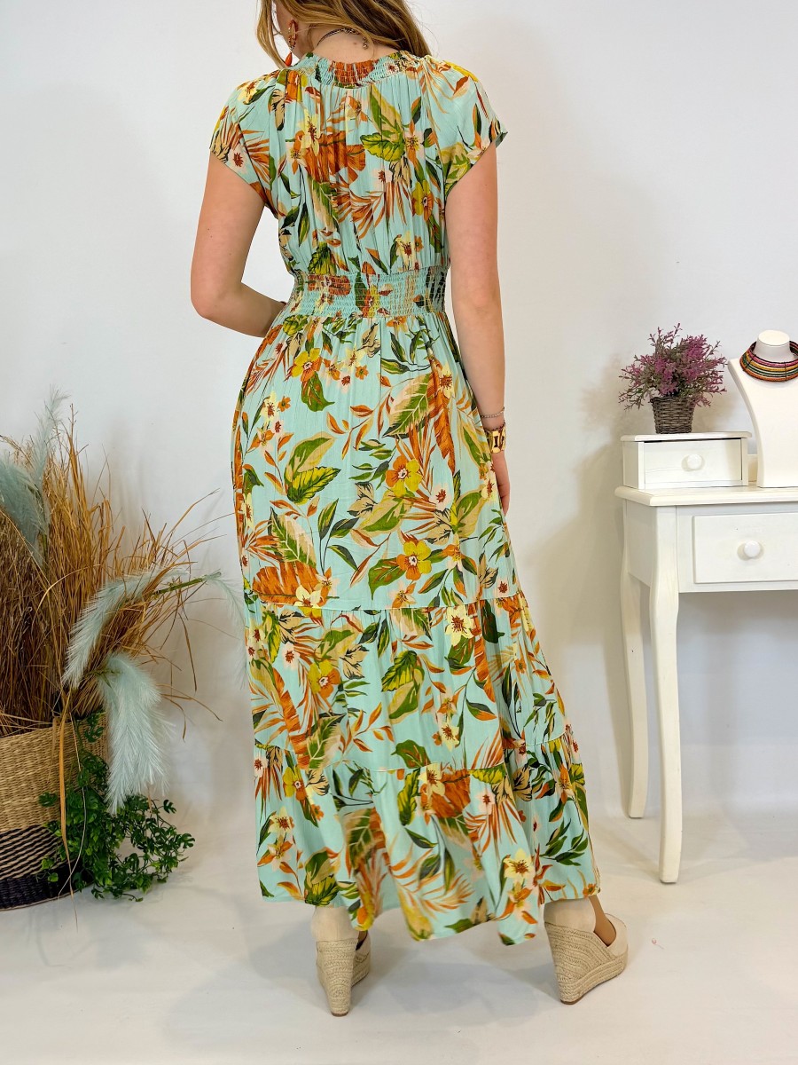 Vestido Suzane verde Trilce