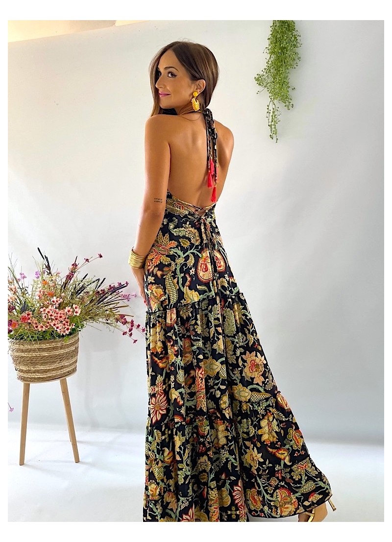 Vestido largo - espalda descubierta