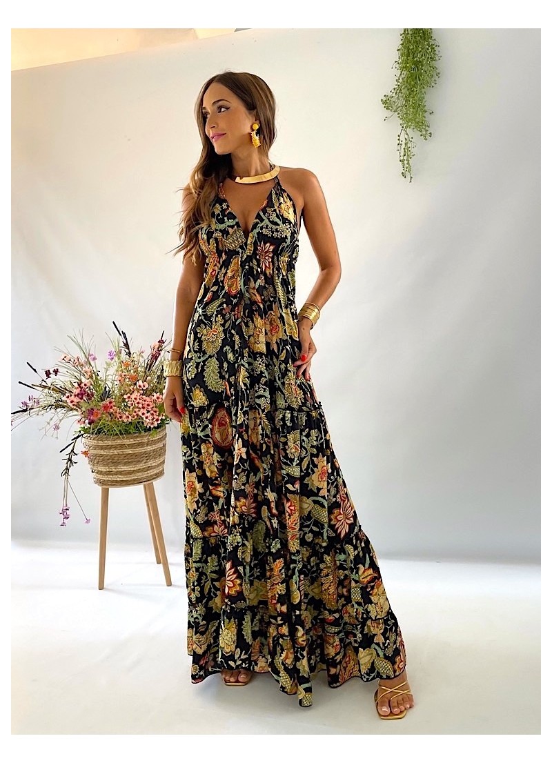 Vestido largo - espalda descubierta