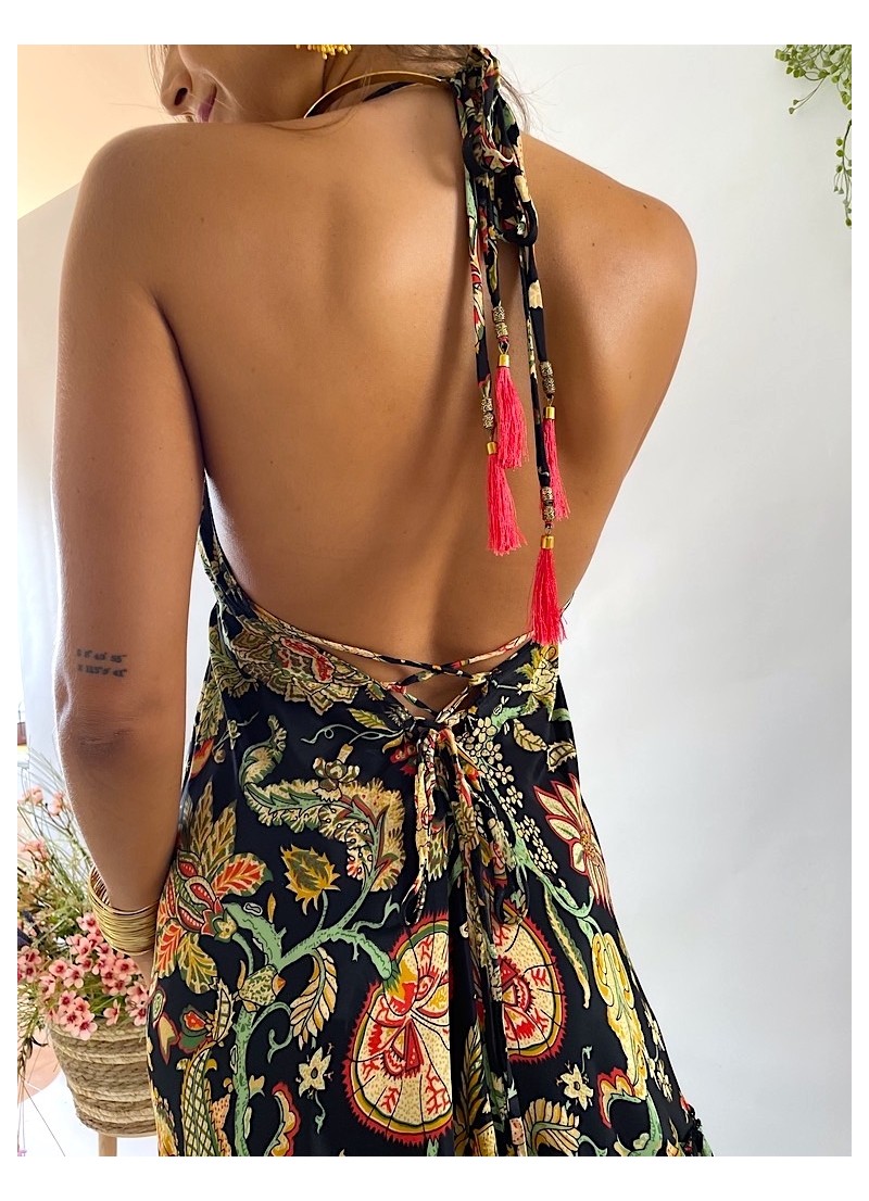 Vestido largo - espalda descubierta