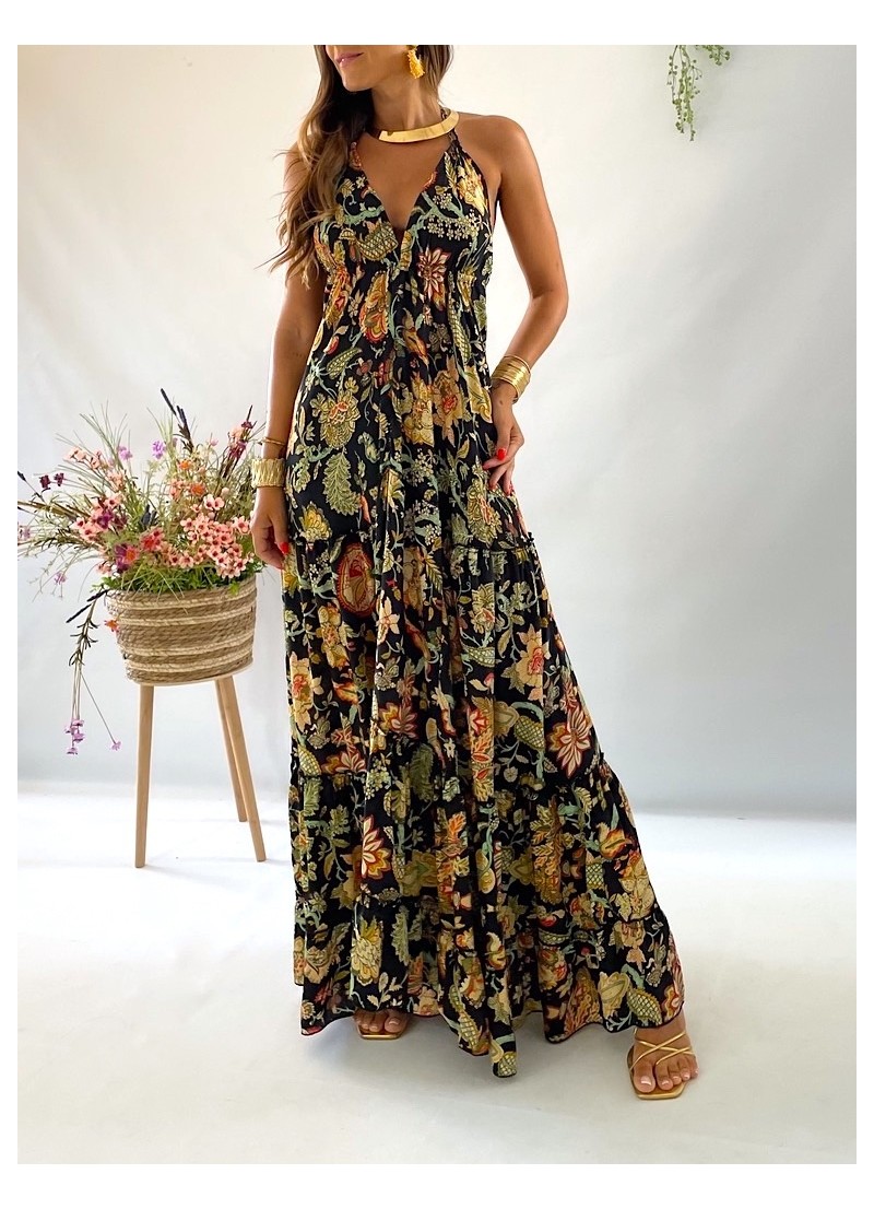 Vestido largo - espalda descubierta