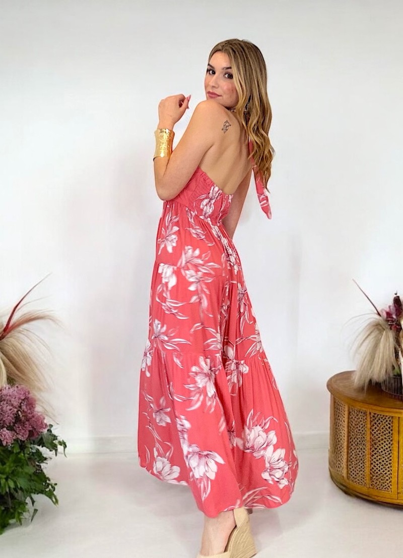 Vestido Wanda coral Trilce