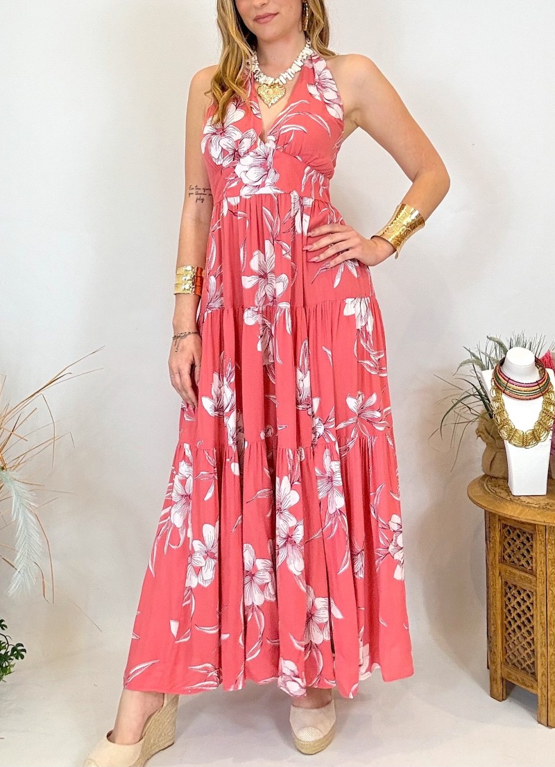 Vestido Wanda coral Trilce