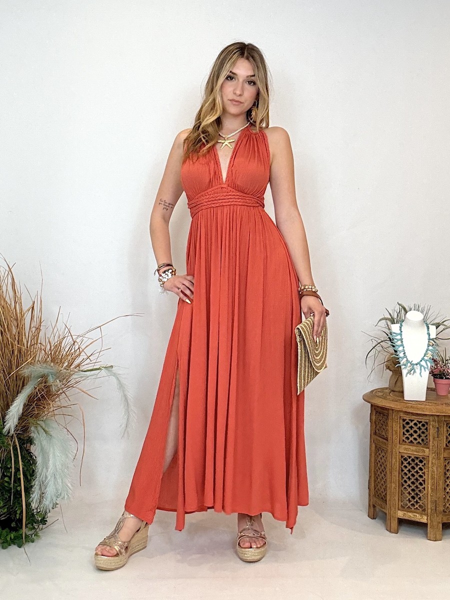 Vestido Ibicenco - Mujer con Espalda Descubierta