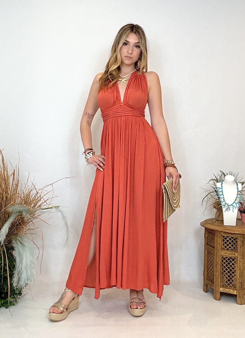 Vestido Ibicenco - Mujer con Espalda Descubierta