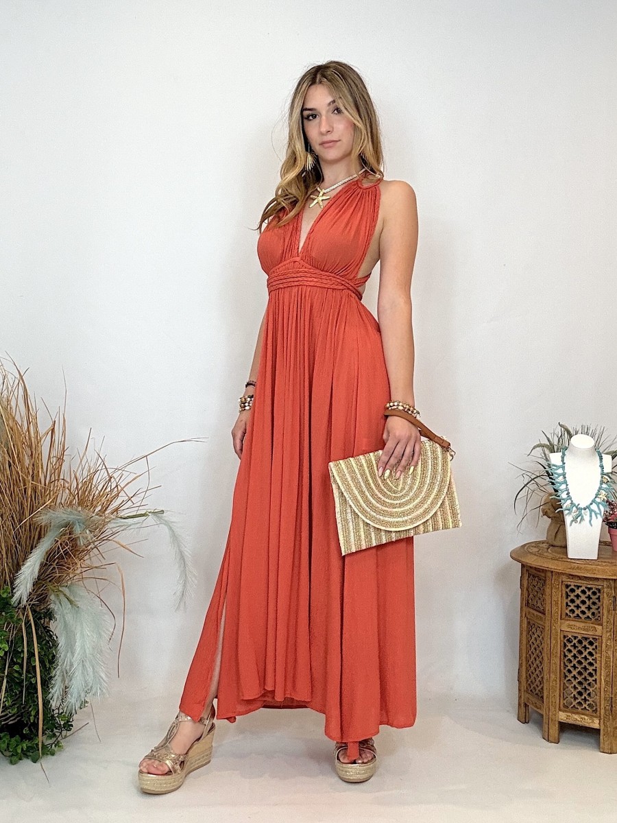 Vestido Ibicenco - Mujer con Espalda Descubierta