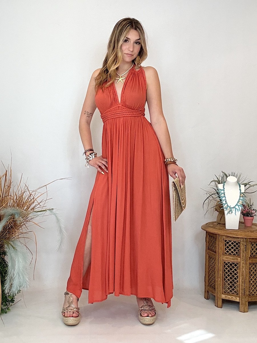 Vestido Ibicenco - Mujer con Espalda Descubierta