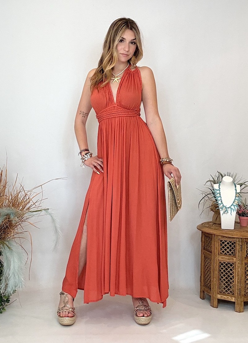 Vestido Ibicenco - Mujer con Espalda Descubierta