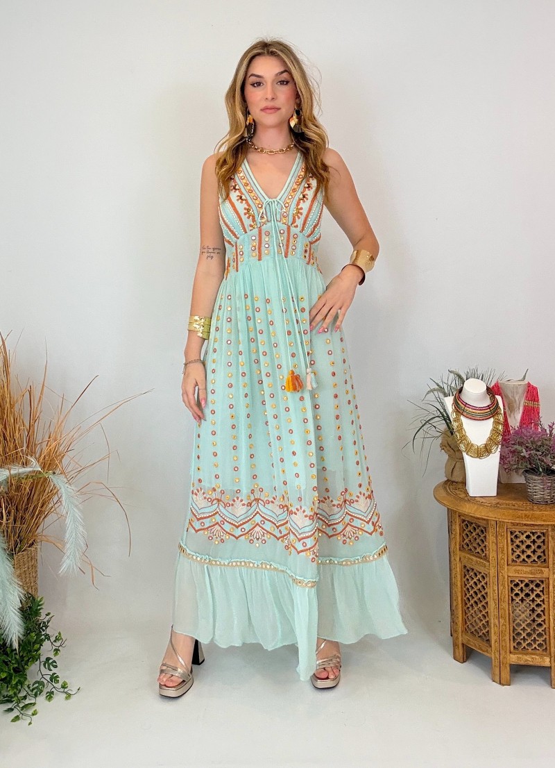 Vestido estilo bohemio - Ideal para playa y vacaciones