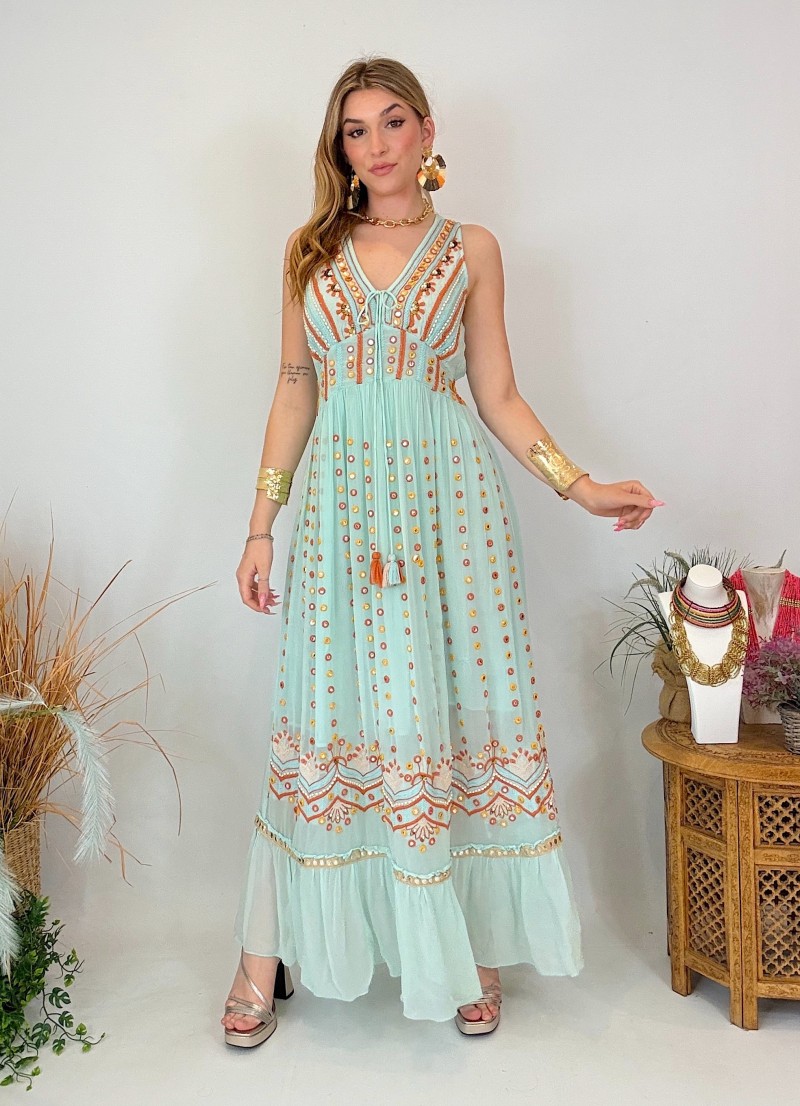 Vestido estilo bohemio - Ideal para playa y vacaciones