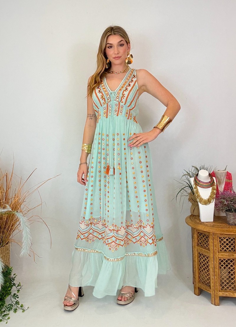 Vestido estilo bohemio - Ideal para playa y vacaciones