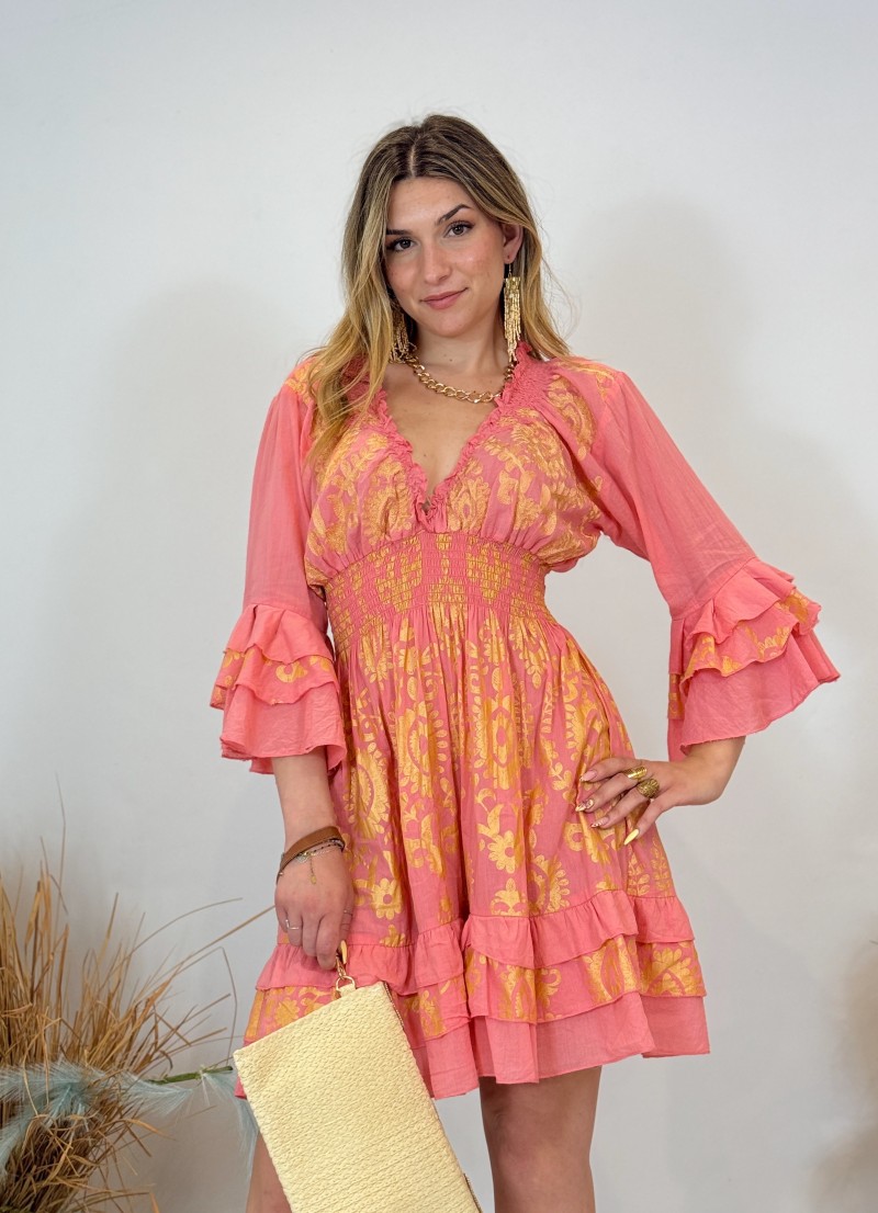 Vestido estilo boho bordado - Boda en la playa