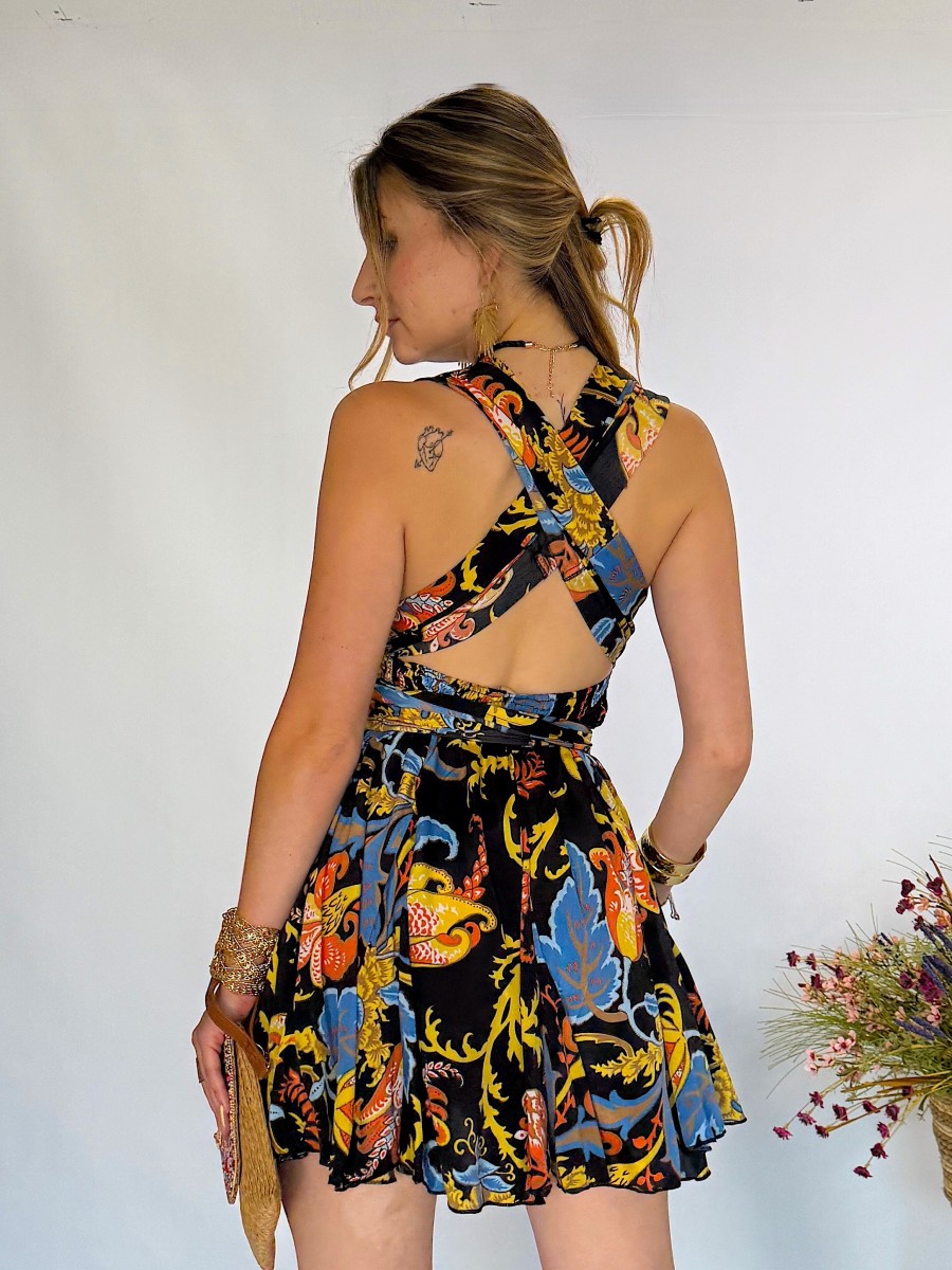 Vestido corto -  Tirantes multiposición