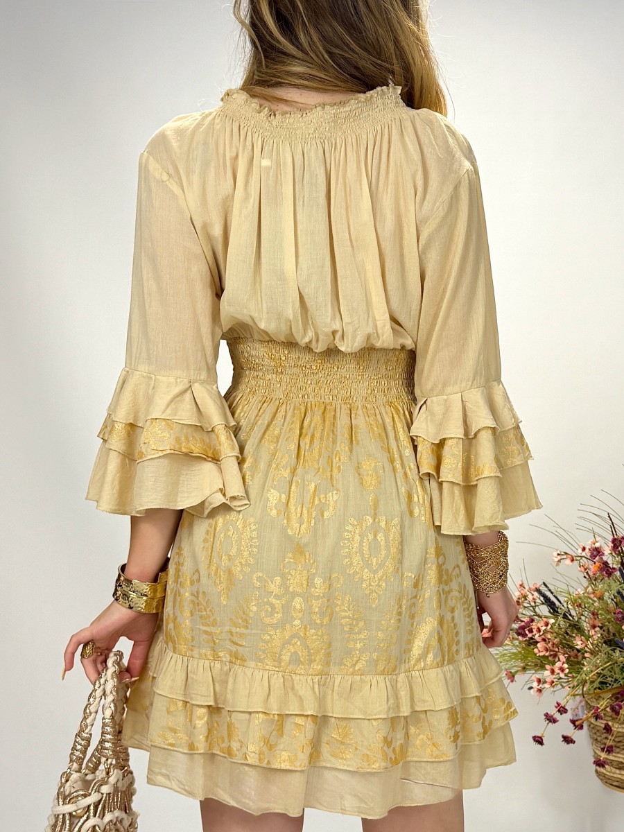 Vestido Iria beige Trilce