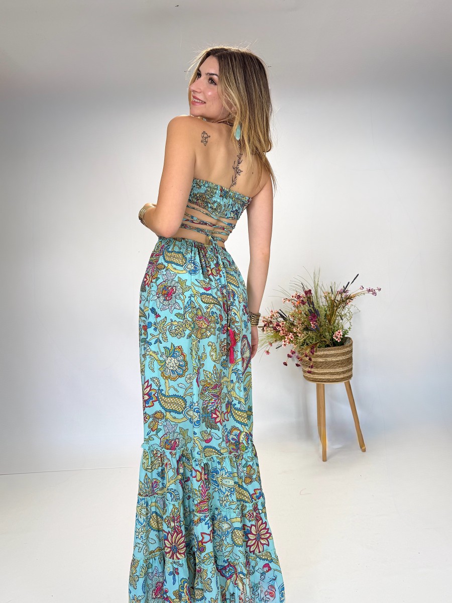 Vestido largo Trilce – Ideal para vacaciones con estilo