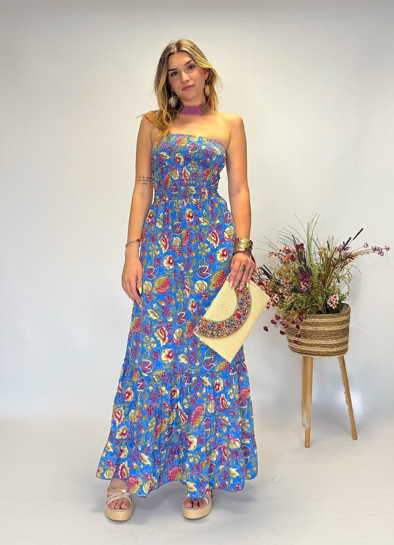 Vestido largo espalda descubierta – Ideal vacaciones y eventos