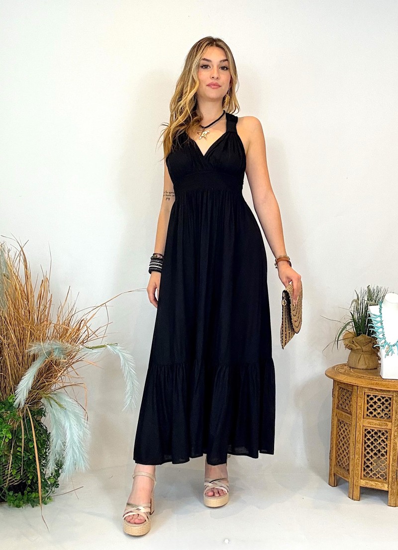 Vestido espalda descubierta – Perfecto para noches de playa