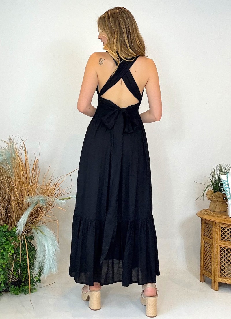 Vestido espalda descubierta – Perfecto para noches de playa
