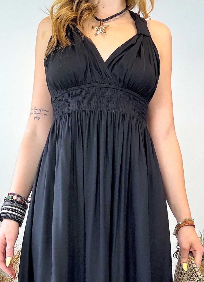 Vestido espalda descubierta – Perfecto para noches de playa