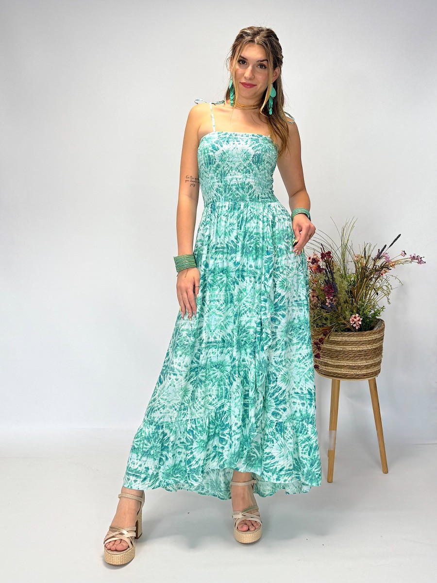 Vestido Catalina aqua Makiara