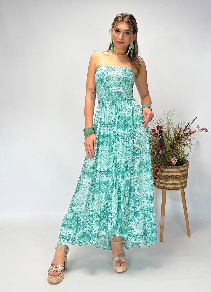 Vestido Catalina aqua Makiara
