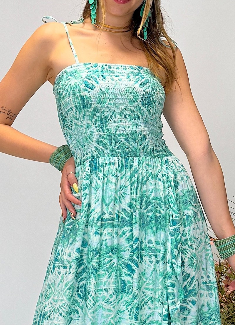 Vestido Catalina aqua Makiara