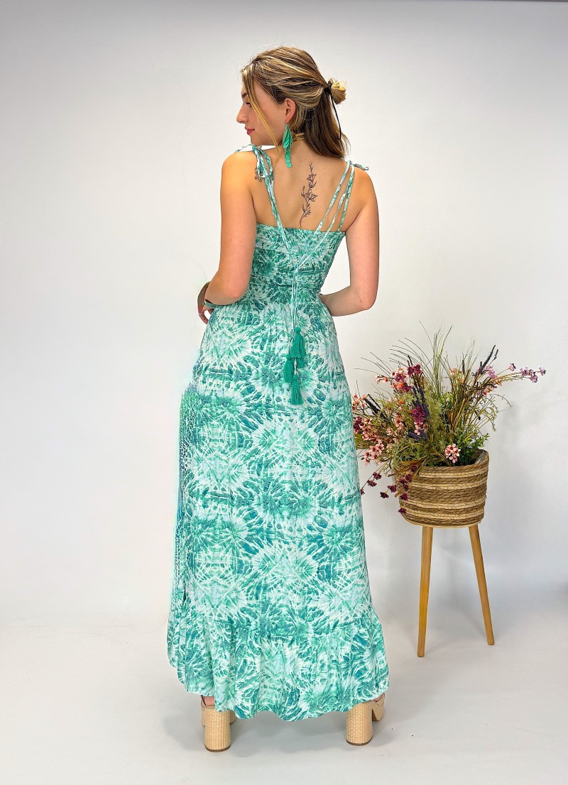 Vestido Catalina aqua Makiara