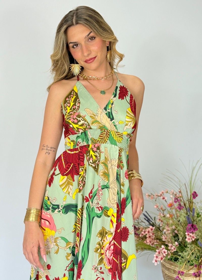 Vestido Cancún verde Trilce