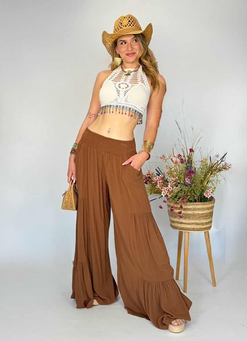 Pantalón Muss marrón Makiara