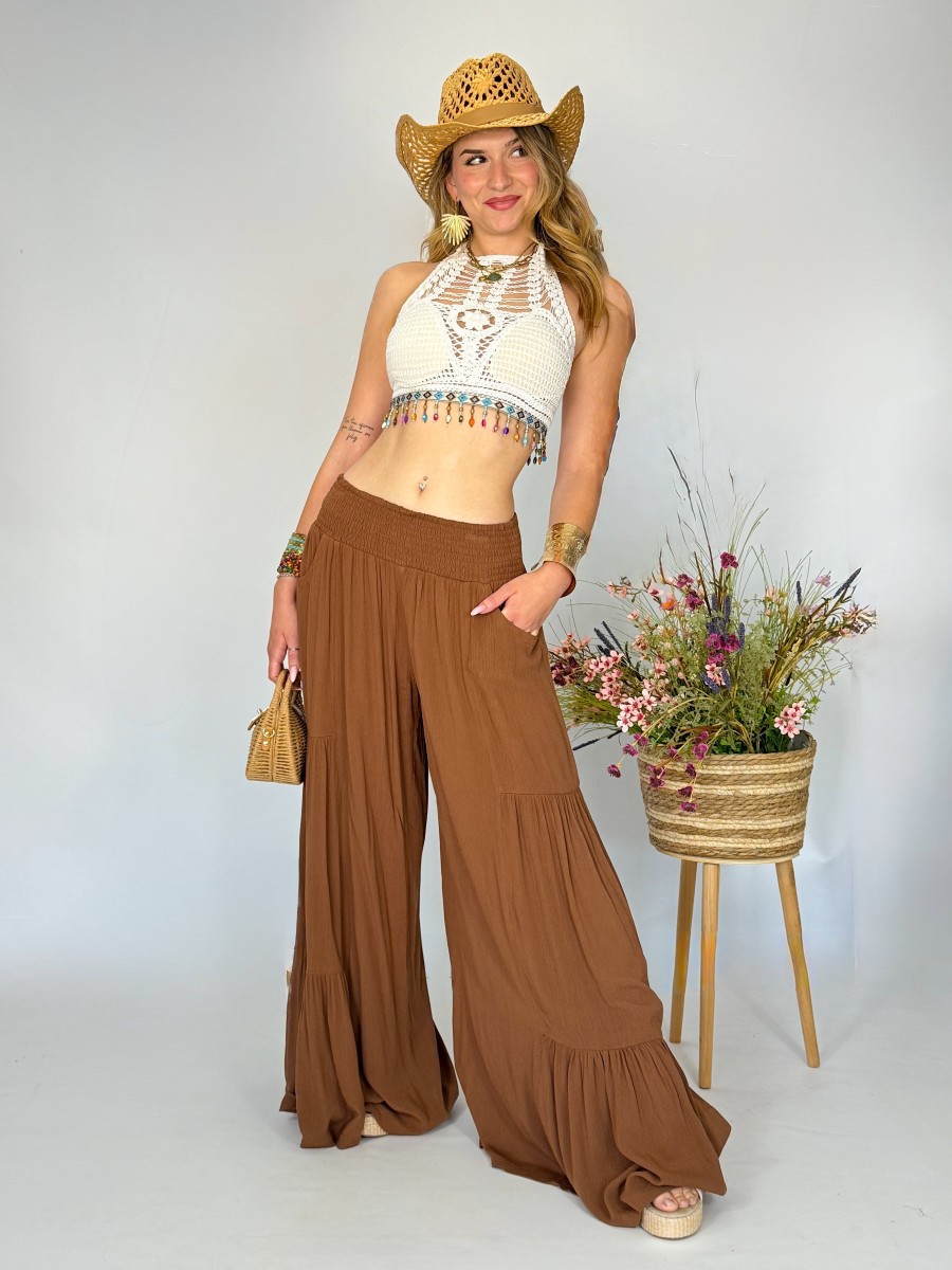 Pantalón Muss marrón Makiara