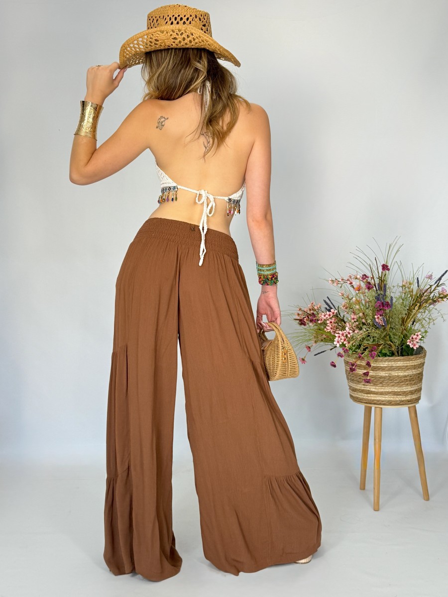 Pantalón Muss marrón Makiara