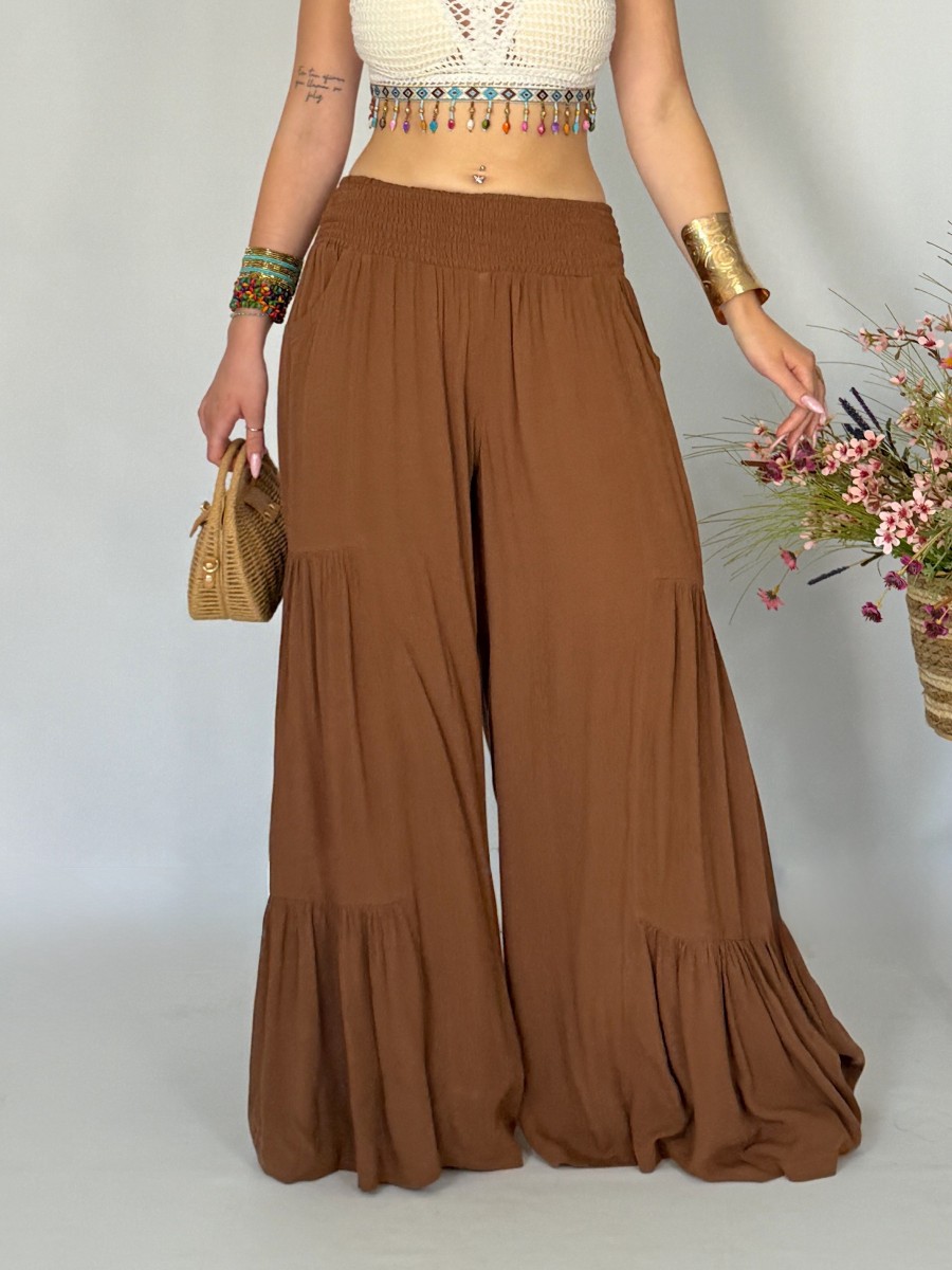 Pantalón Muss marrón Makiara