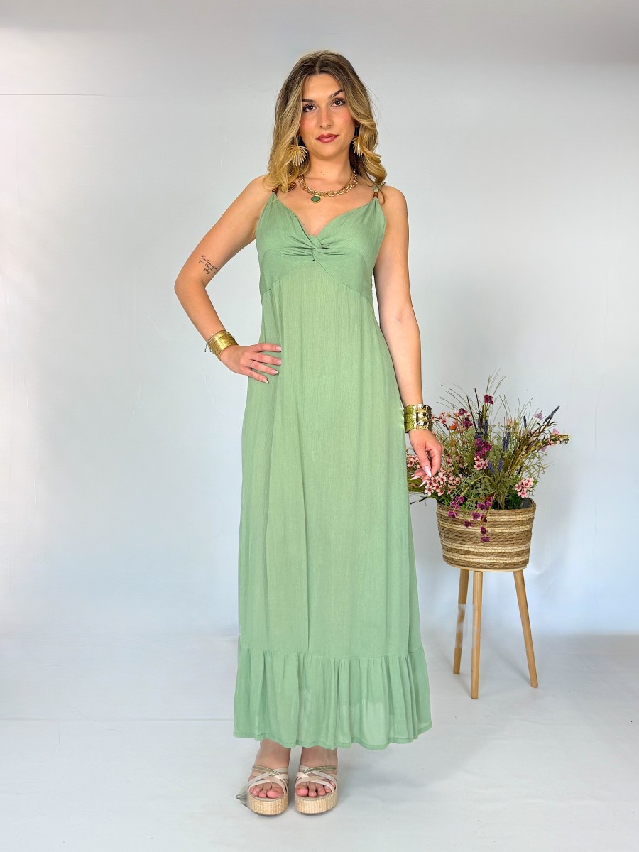 Vestido Mica verde Makiara