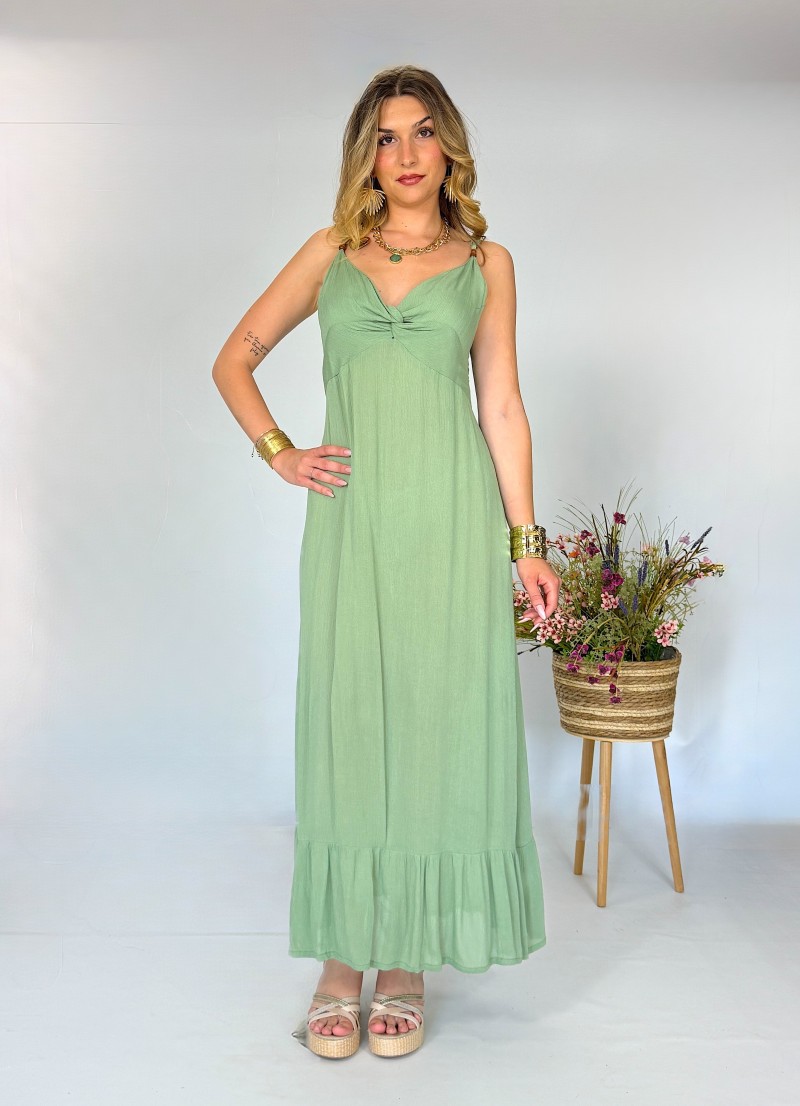 Vestido Mica verde Makiara